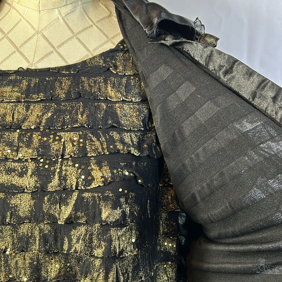 Drapers & Damons 2piece Tank and Jacket Size Petite Small Black and Gold - Picture 3 of 9